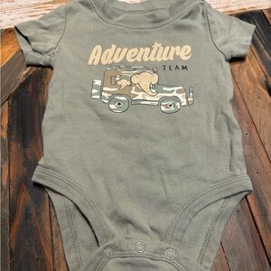 Carter’s Camo Jeep Green Adventure Team Baby Onesie